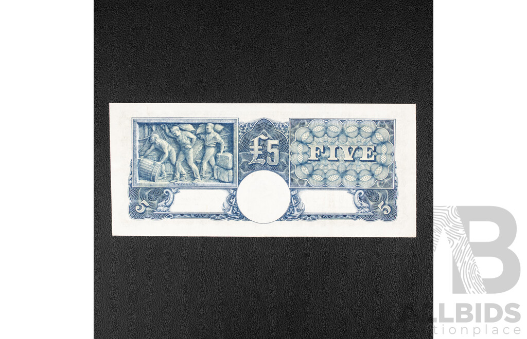 Australian 1941 a/UNC Five Pound Note, Armitage/McFarlane