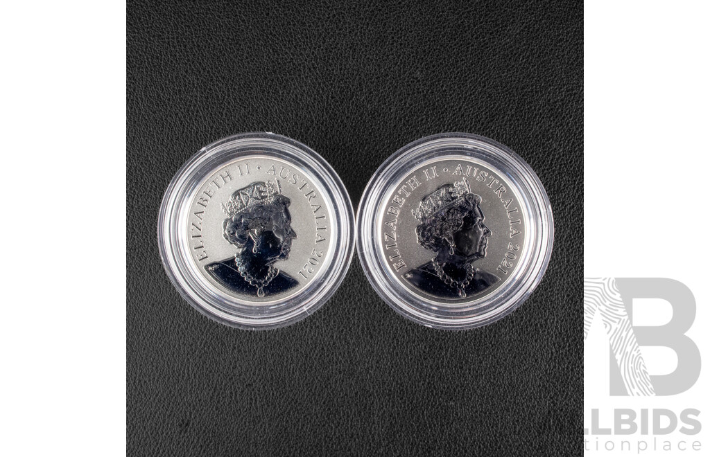Australian 2021 Coloured Silver Coins. Ginger Meggs