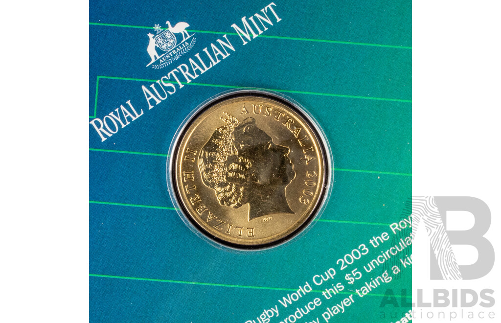 Australian RAM Five Dollar Coins 1988, 1990, 1992, 2003