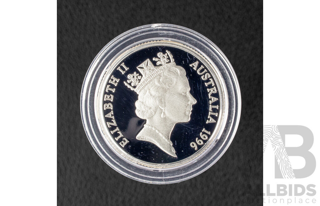 Australian RAM 1996 Silver Proof One Dollar Coin, Sir Henry Parkes