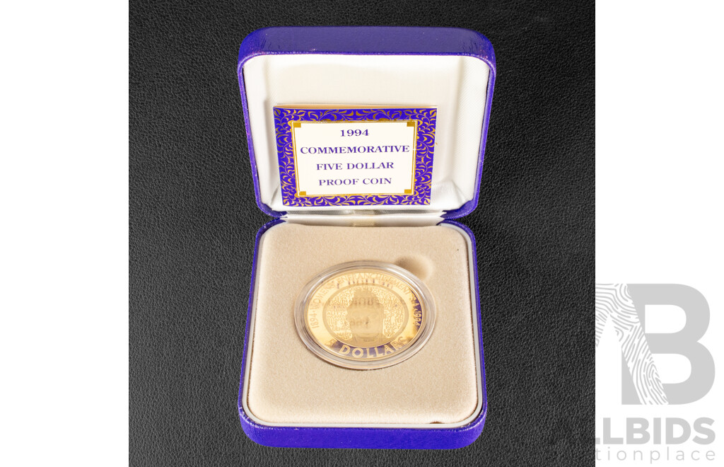 Australian 1994 RAM Proof Five Dollar Coin, The Enfranchisement of Women