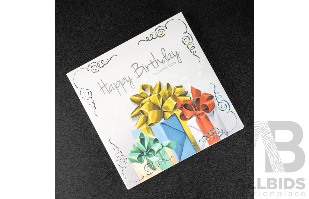Australian Perth Mint 2020 Silver One Ounce Coin, Happy birthday