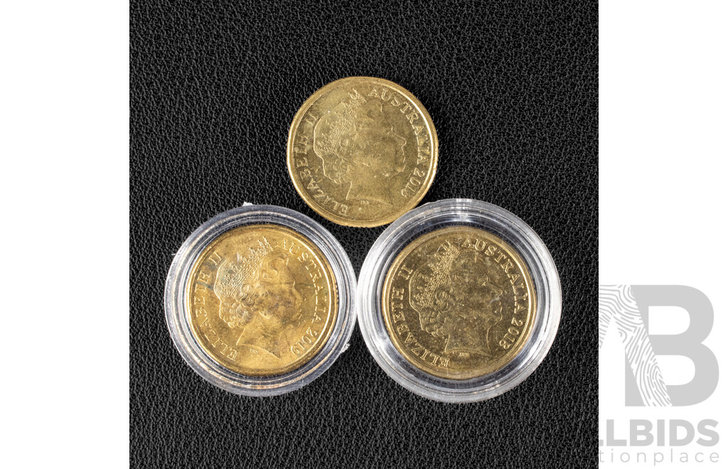 Australian Commemorative Two Dollar Coins, 2013, 2018, 2019