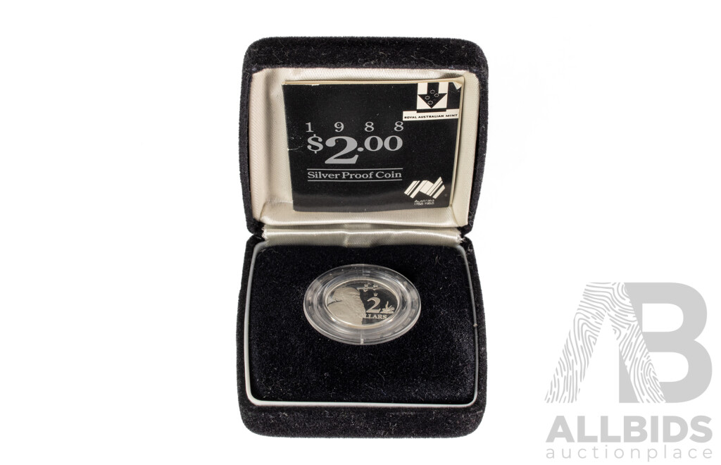 Australian RAM 1988 Silver Proof Two Dollar Coin