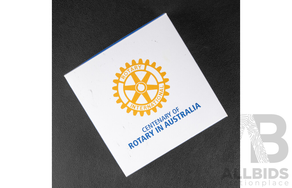 Australian 2021 Silver Proof Five Dollar Coin, Rotary 100 Years Australia