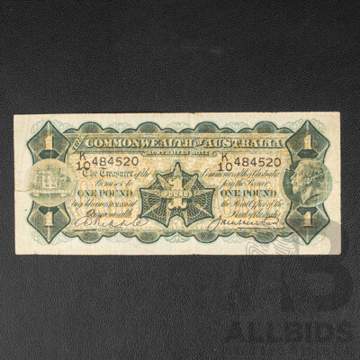 Australian 1927 One Pound Note, Riddle/Heathershaw