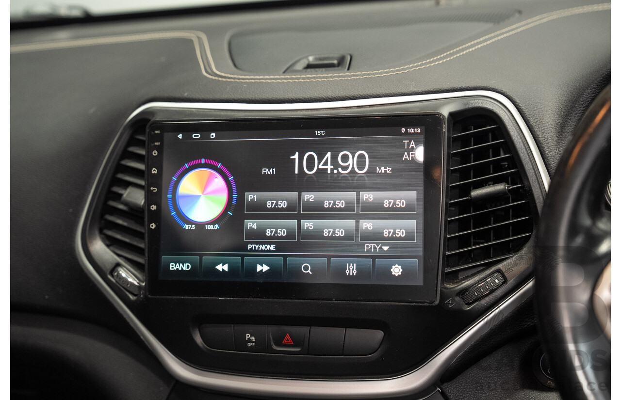 09/2014 Jeep Cherokee LONGITUDE (4x4) KL MY15 4d Wagon Black 3.2L
