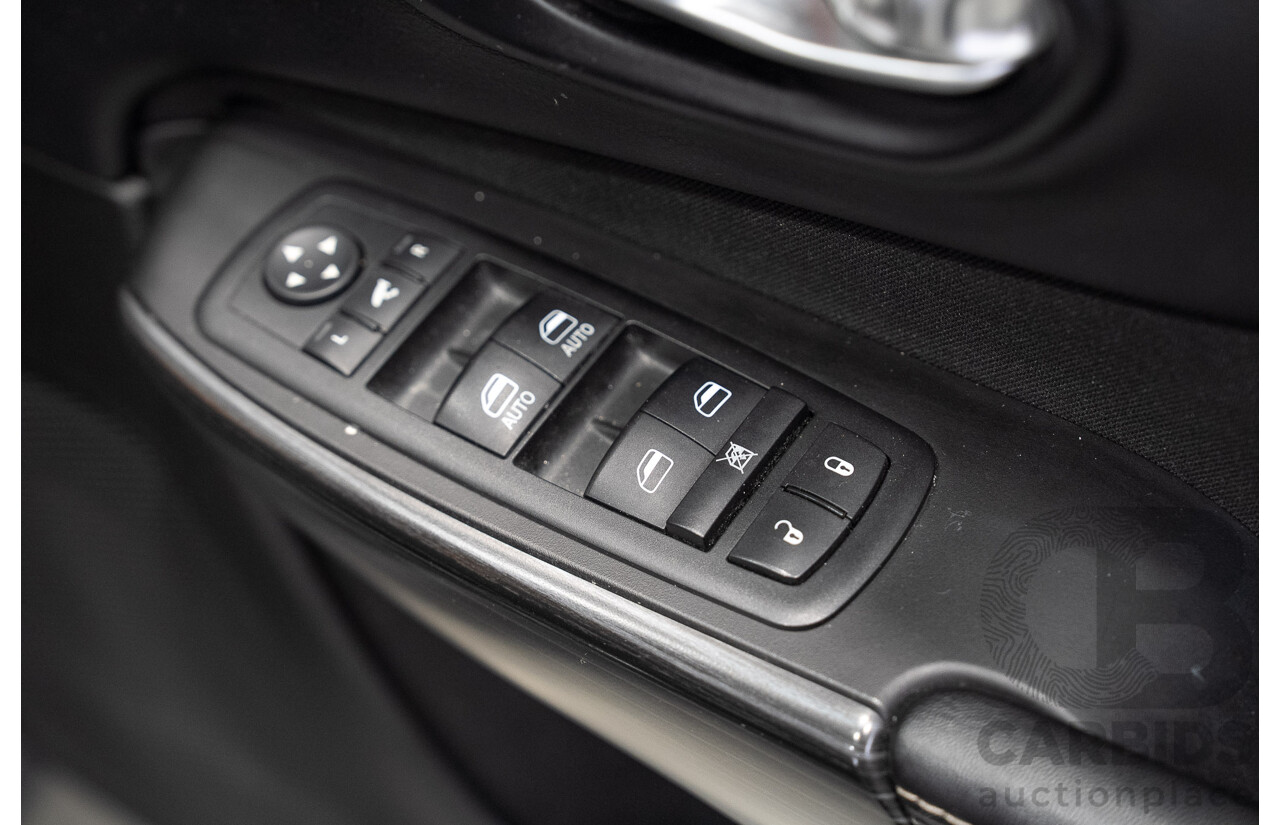 09/2014 Jeep Cherokee LONGITUDE (4x4) KL MY15 4d Wagon Black 3.2L