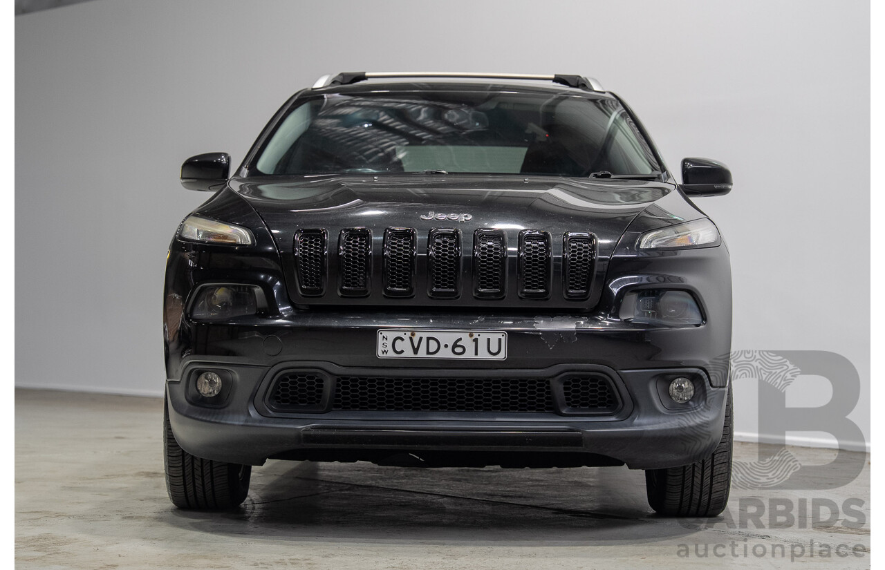 09/2014 Jeep Cherokee LONGITUDE (4x4) KL MY15 4d Wagon Black 3.2L