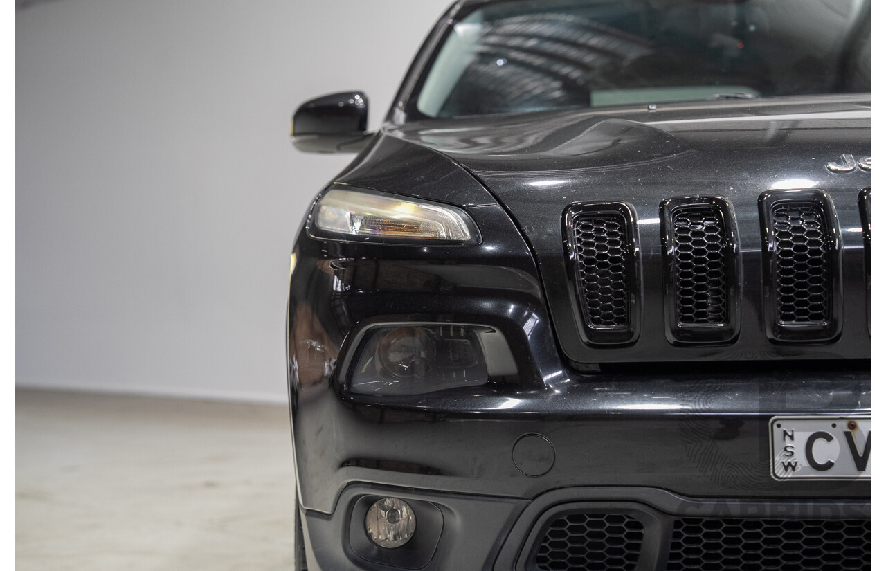 09/2014 Jeep Cherokee LONGITUDE (4x4) KL MY15 4d Wagon Black 3.2L