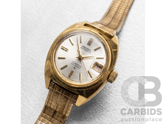 Vintage Ladies' Seiko Automatic High-Beat Solid Gold Plated Watch - 2205-0190