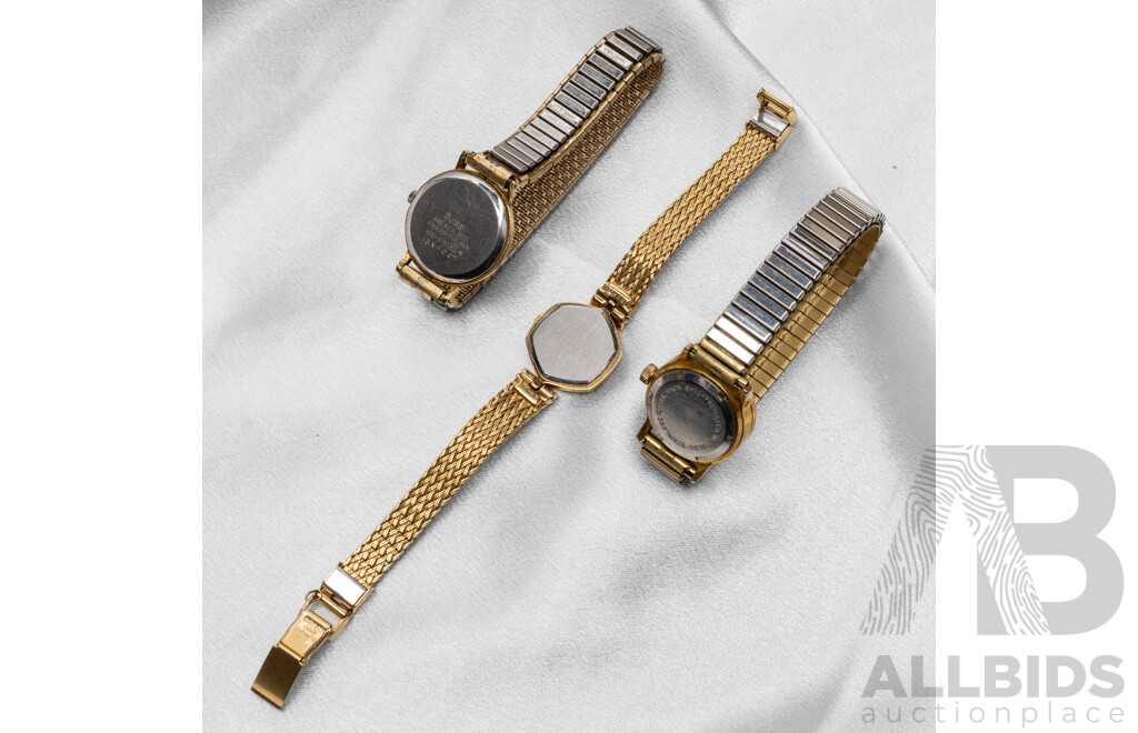 Vintage Collection of Ladies' Watches, Envoy, Seiko & Pulsar - Lot of 3