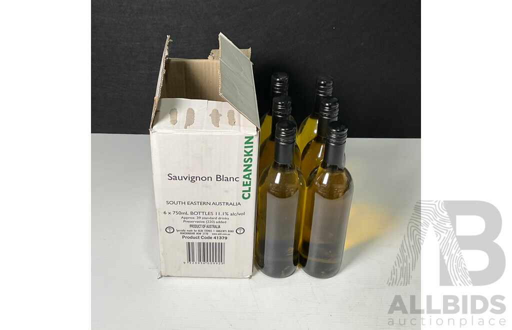 Set of Six Cleanskin Sauvignon Blanc