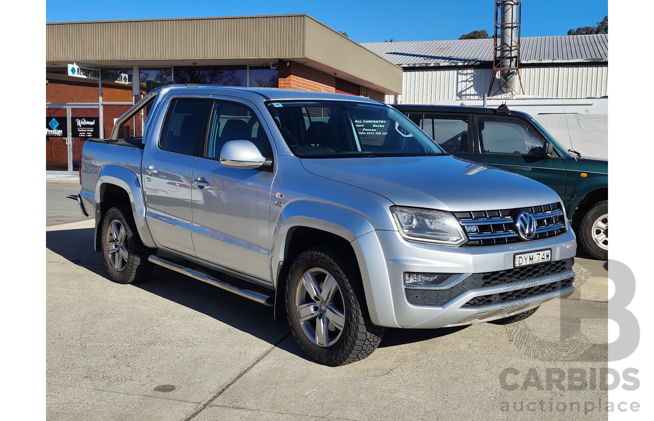 09/2018 Volkswagen Amarok V6 TDI 550 2H MY18 Dual Cab Utility Silver 3.0L