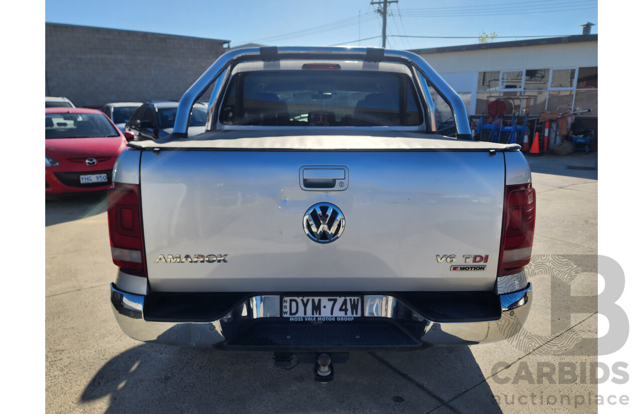 09/2018 Volkswagen Amarok V6 TDI 550 2H MY18 Dual Cab Utility Silver 3.0L