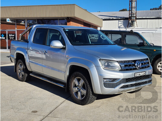 09/2018 Volkswagen Amarok V6 TDI 550 2H MY18 Dual Cab Utility Silver 3.0L
