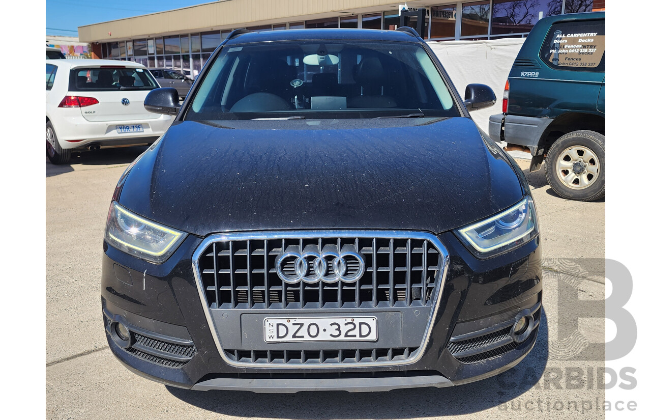 09/2013 Audi Q3 2.0 TDI Quattro (103kw) 8U MY14 4d Wagon Black 2.0L