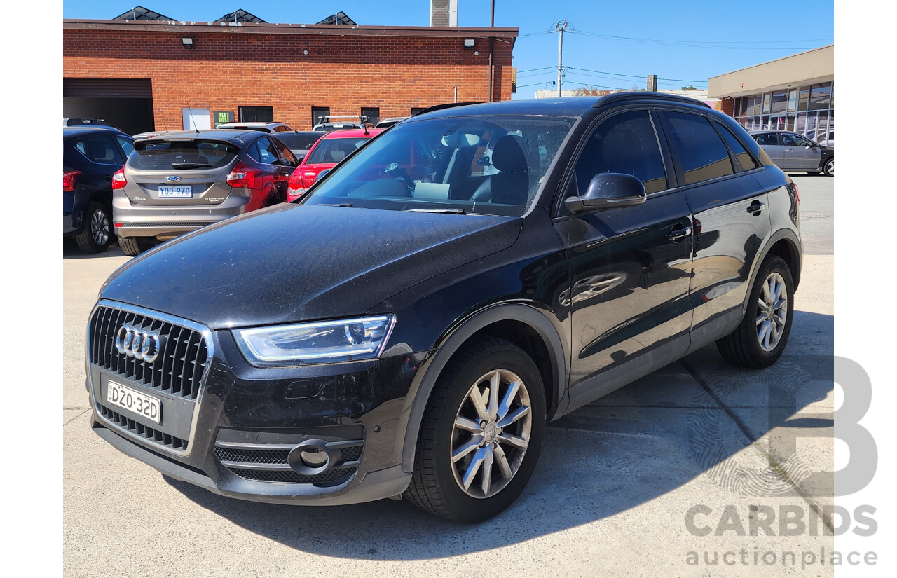 09/2013 Audi Q3 2.0 TDI Quattro (103kw) 8U MY14 4d Wagon Black 2.0L