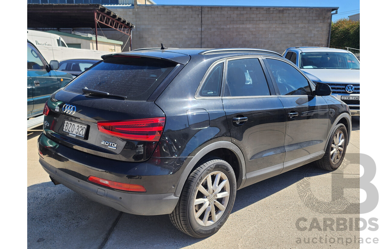 09/2013 Audi Q3 2.0 TDI Quattro (103kw) 8U MY14 4d Wagon Black 2.0L