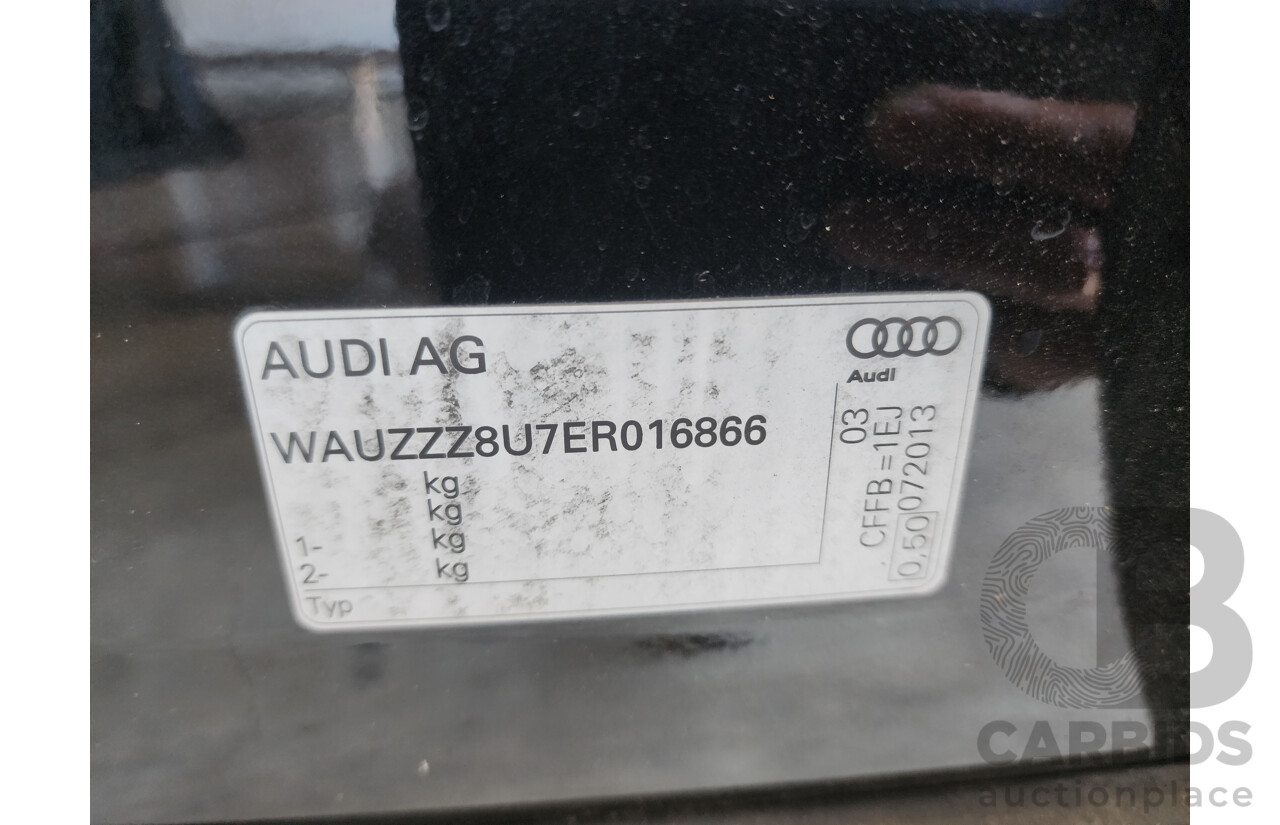 09/2013 Audi Q3 2.0 TDI Quattro (103kw) 8U MY14 4d Wagon Black 2.0L