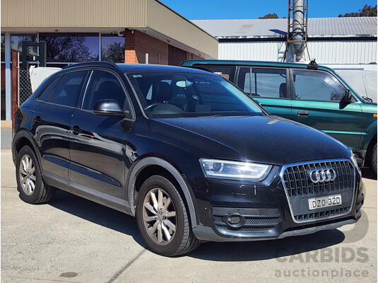 09/2013 Audi Q3 2.0 TDI Quattro (103kw) 8U MY14 4d Wagon Black 2.0L