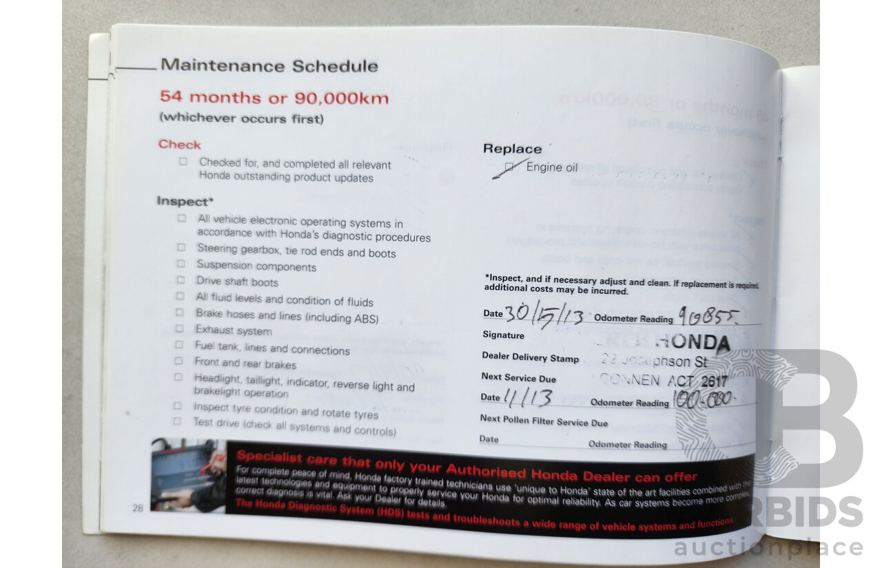 02/2007 Honda CRV (4x4) MY07 4d Wagon Gold 2.4L