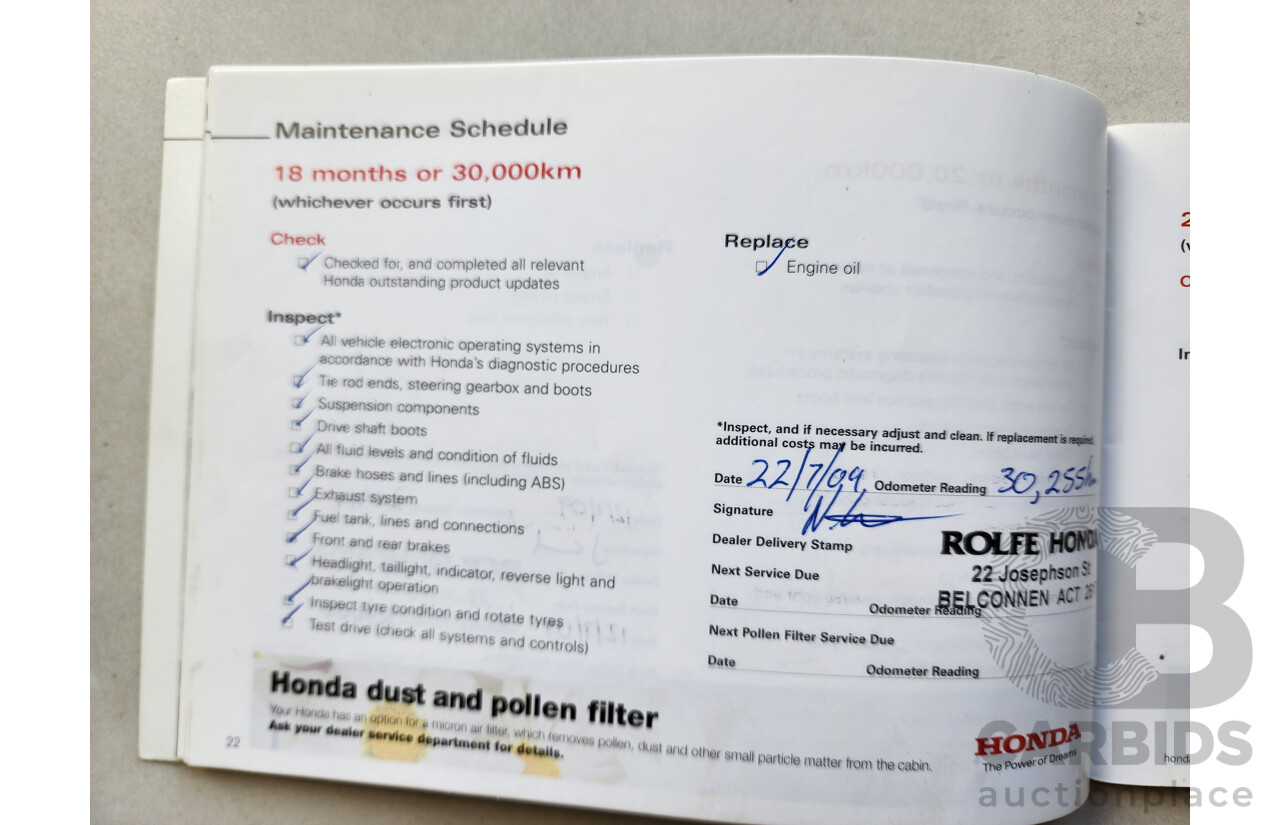 02/2007 Honda CRV (4x4) MY07 4d Wagon Gold 2.4L
