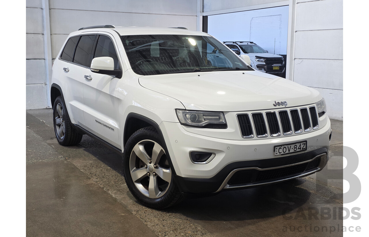 08/2013 Jeep Grand Cherokee LIMITED (4x4) WK MY14 4d Wagon White 3.6L