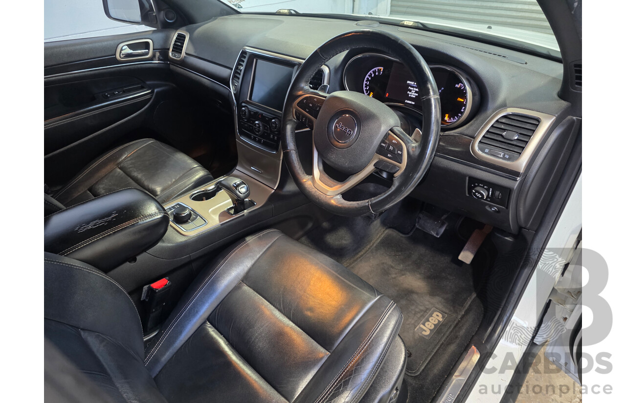 08/2013 Jeep Grand Cherokee LIMITED (4x4) WK MY14 4d Wagon White 3.6L