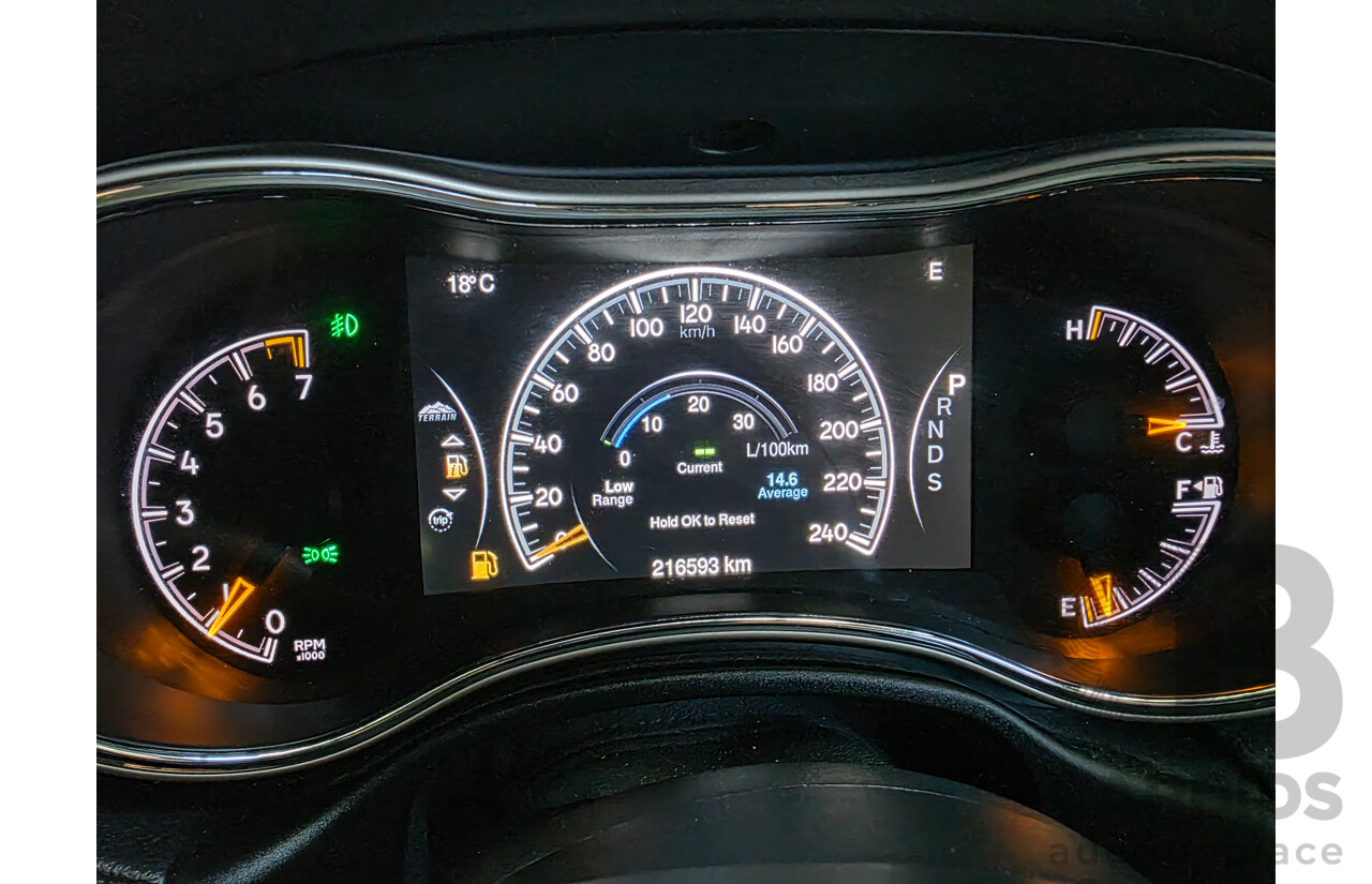 08/2013 Jeep Grand Cherokee LIMITED (4x4) WK MY14 4d Wagon White 3.6L