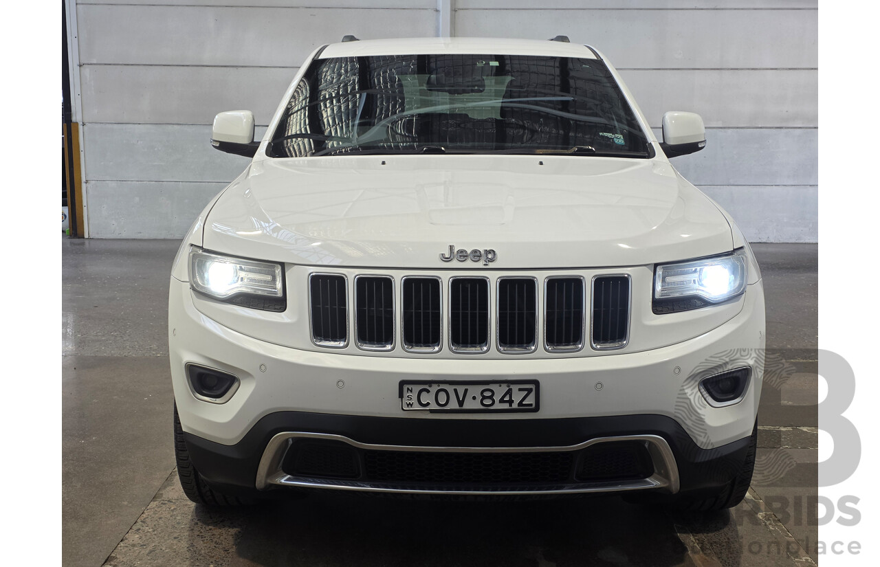 08/2013 Jeep Grand Cherokee LIMITED (4x4) WK MY14 4d Wagon White 3.6L