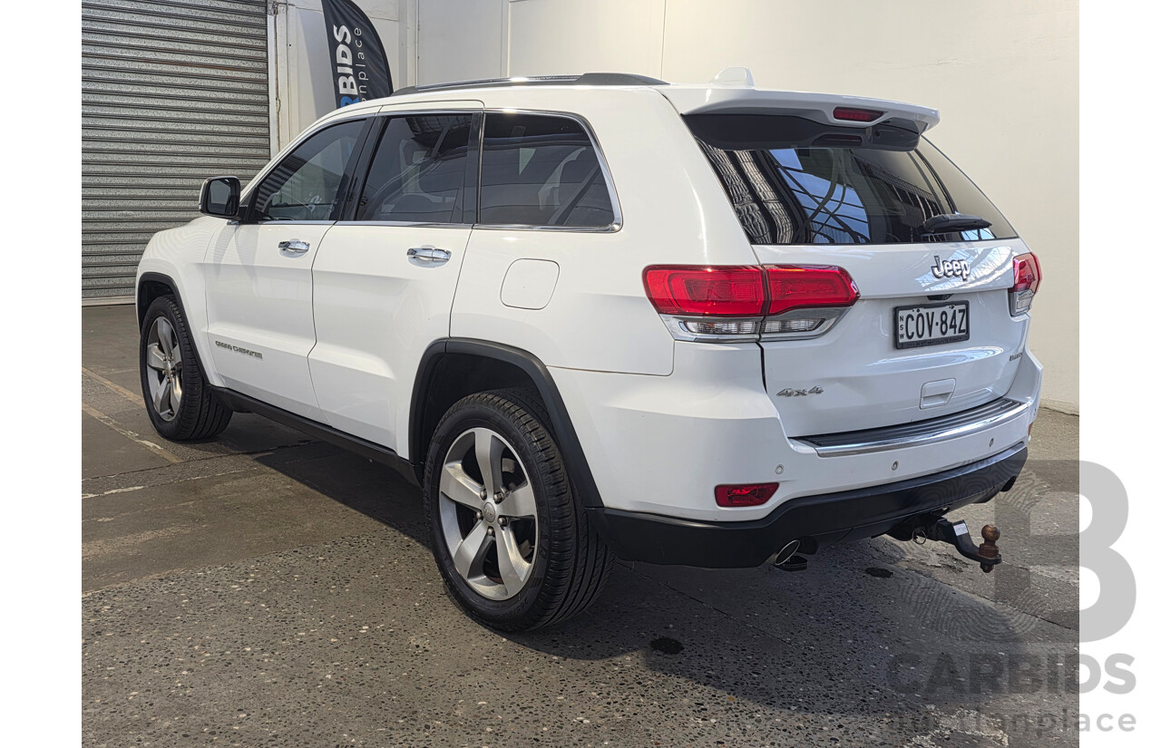 08/2013 Jeep Grand Cherokee LIMITED (4x4) WK MY14 4d Wagon White 3.6L