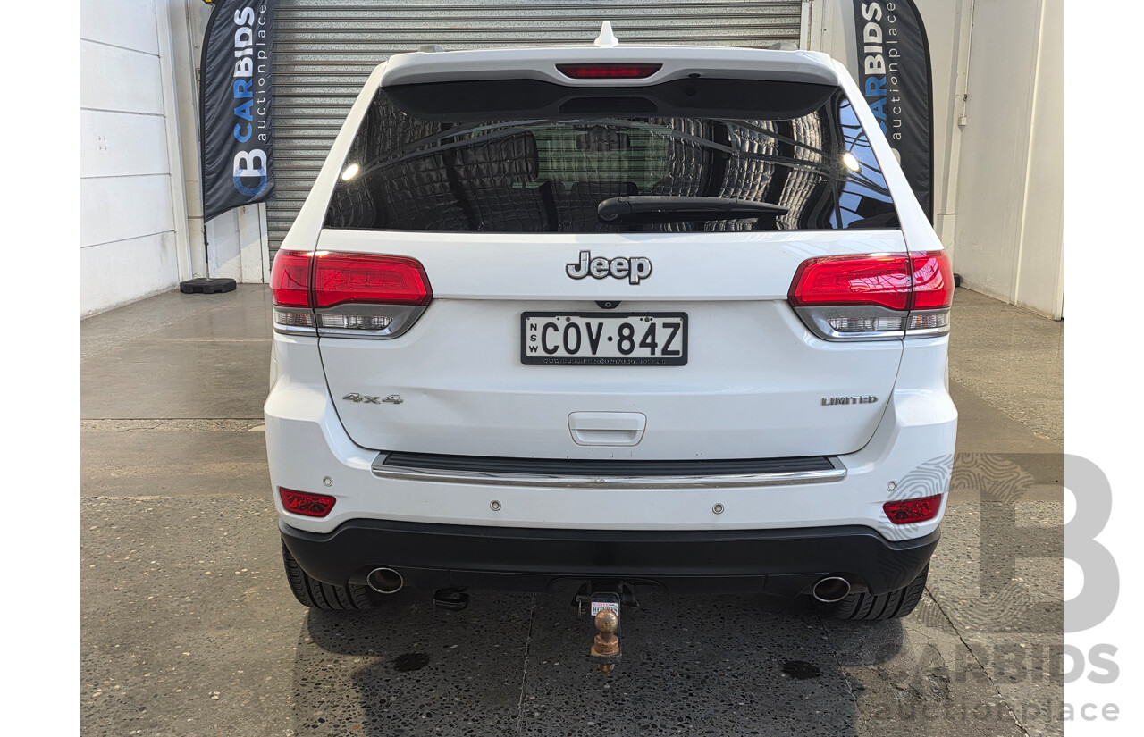 08/2013 Jeep Grand Cherokee LIMITED (4x4) WK MY14 4d Wagon White 3.6L