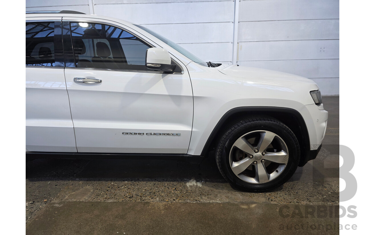 08/2013 Jeep Grand Cherokee LIMITED (4x4) WK MY14 4d Wagon White 3.6L