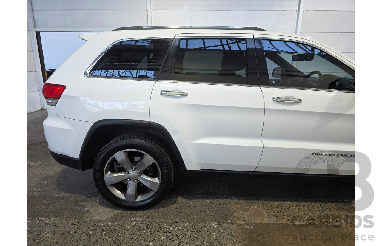 08/2013 Jeep Grand Cherokee LIMITED (4x4) WK MY14 4d Wagon White 3.6L