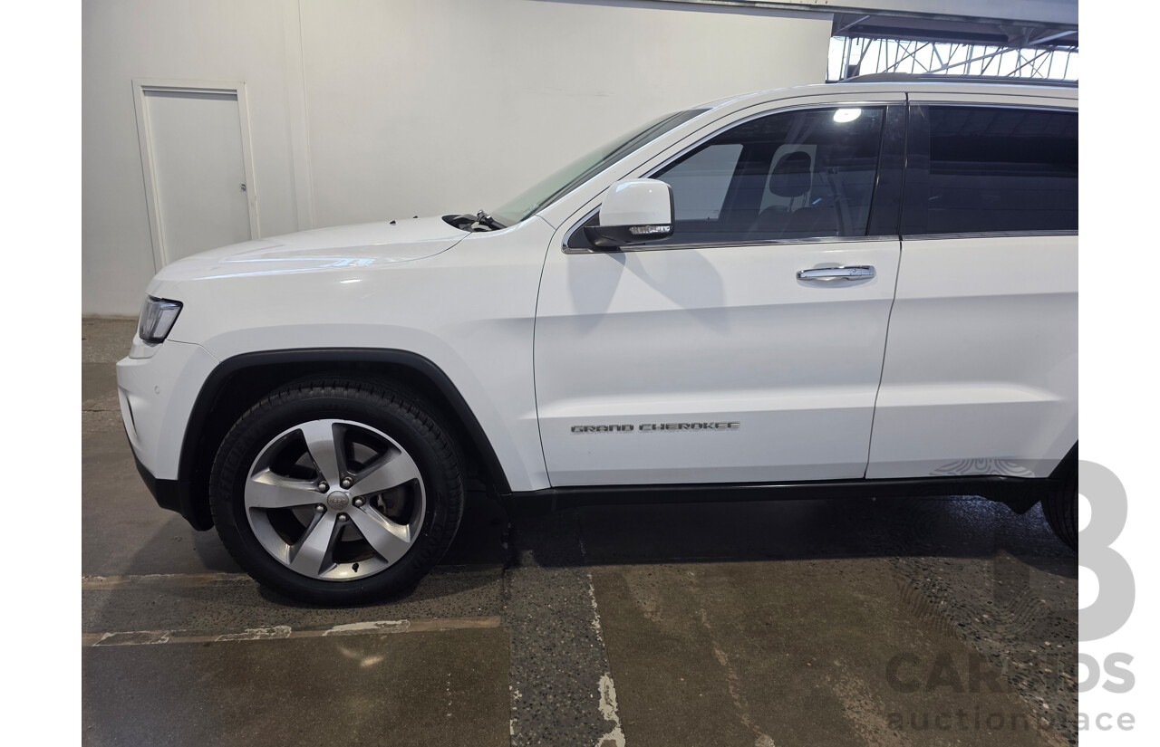 08/2013 Jeep Grand Cherokee LIMITED (4x4) WK MY14 4d Wagon White 3.6L