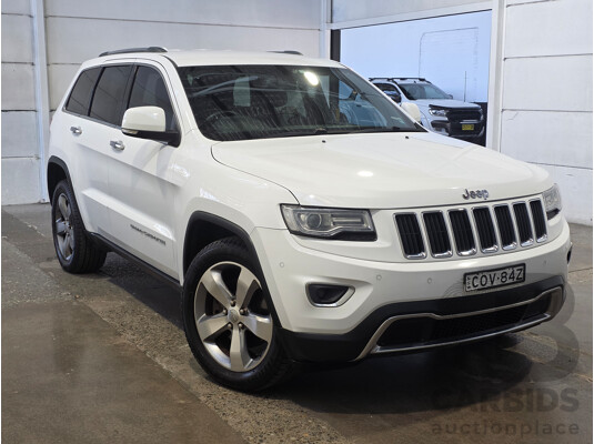 08/2013 Jeep Grand Cherokee LIMITED (4x4) WK MY14 4d Wagon White 3.6L