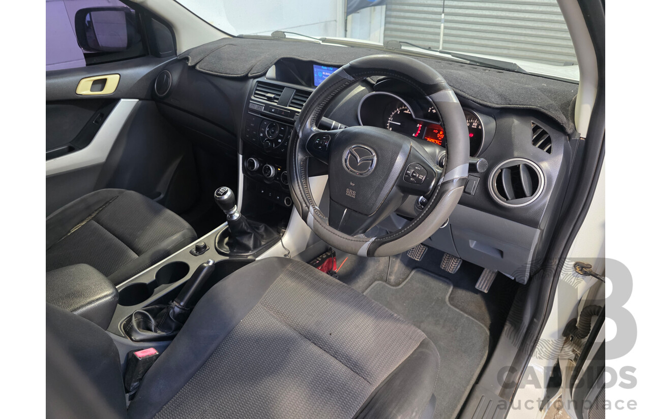 06/2012 Mazda Bt-50 XTR (4x4) Dual Cab Utility White 3.2L