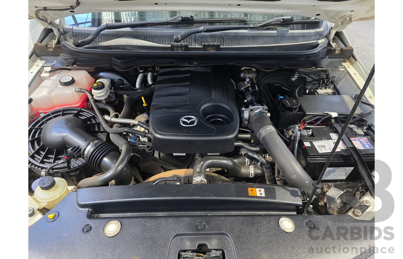 06/2012 Mazda Bt-50 XTR (4x4) Dual Cab Utility White 3.2L