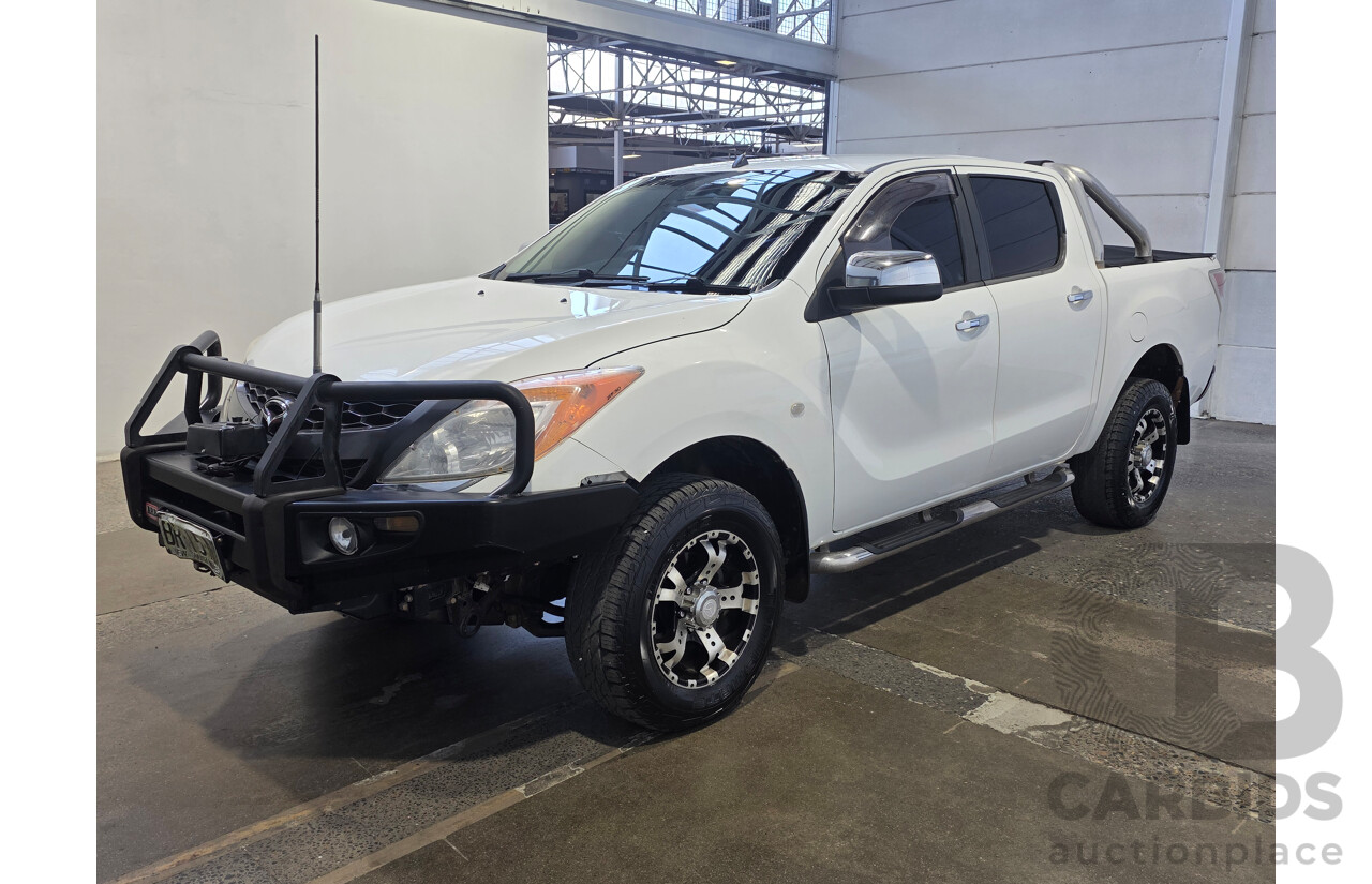 06/2012 Mazda Bt-50 XTR (4x4) Dual Cab Utility White 3.2L