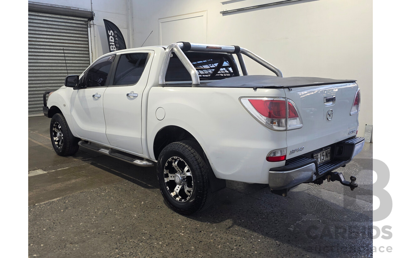 06/2012 Mazda Bt-50 XTR (4x4) Dual Cab Utility White 3.2L