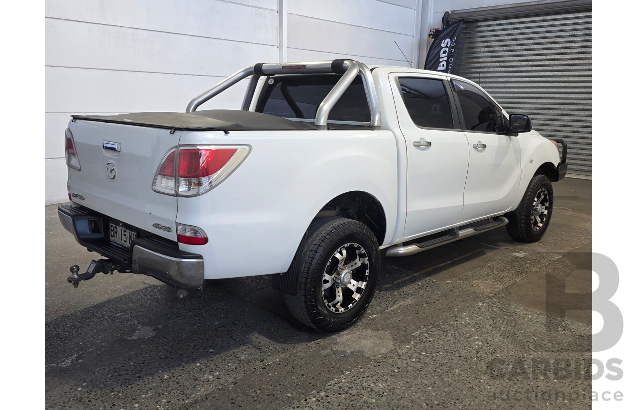 06/2012 Mazda Bt-50 XTR (4x4) Dual Cab Utility White 3.2L