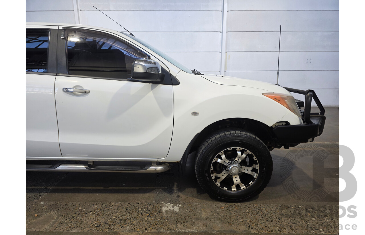 06/2012 Mazda Bt-50 XTR (4x4) Dual Cab Utility White 3.2L
