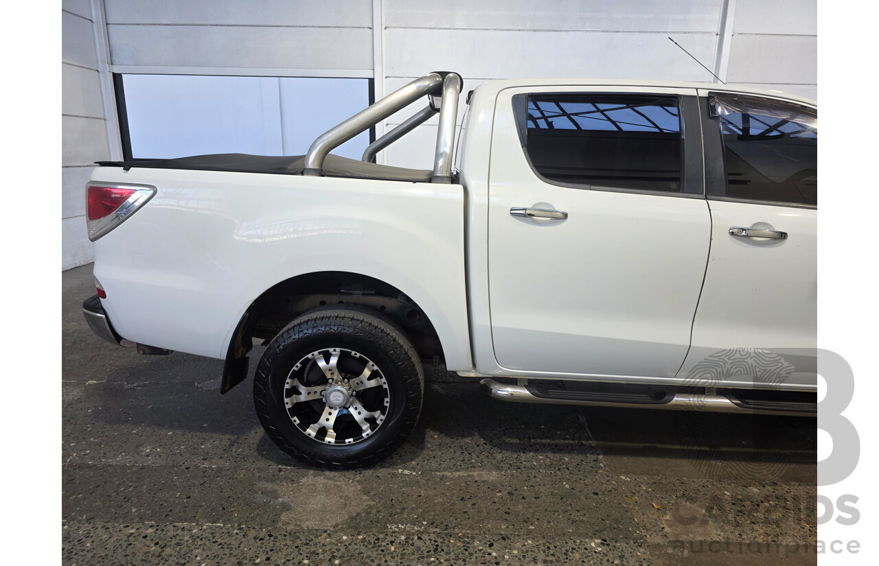 06/2012 Mazda Bt-50 XTR (4x4) Dual Cab Utility White 3.2L
