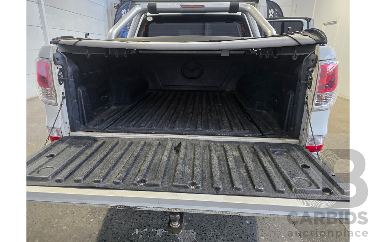 06/2012 Mazda Bt-50 XTR (4x4) Dual Cab Utility White 3.2L