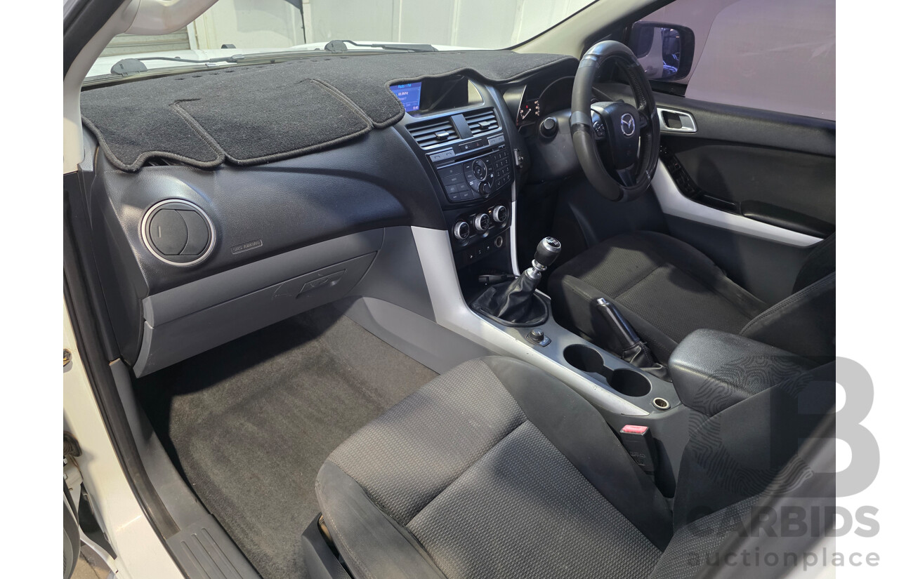 06/2012 Mazda Bt-50 XTR (4x4) Dual Cab Utility White 3.2L
