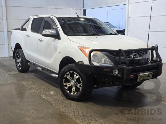 06/2012 Mazda Bt-50 XTR (4x4) Dual Cab Utility White 3.2L
