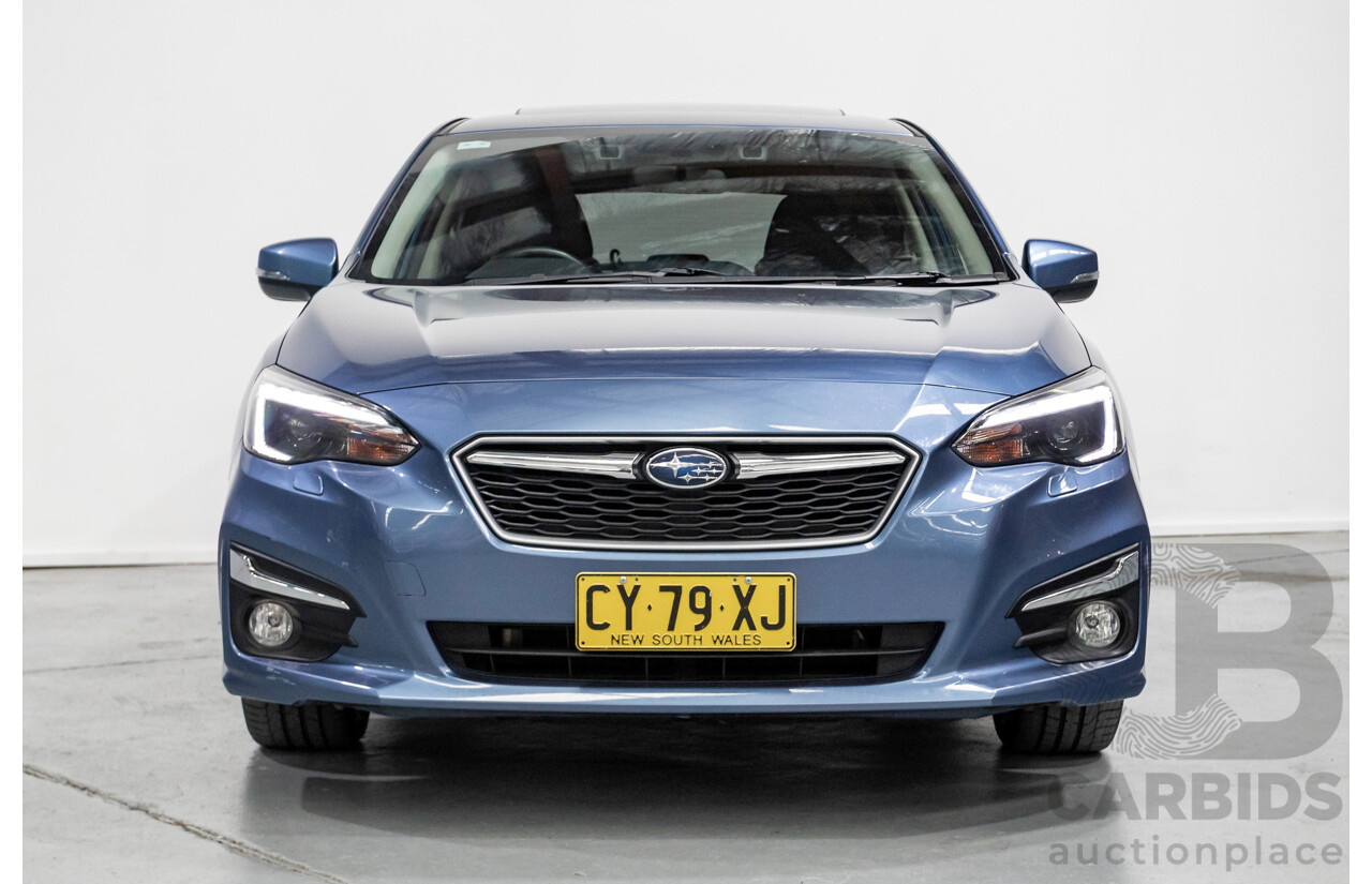 10/2017 Subaru Impreza 2.0i-S (AWD) MY18 5d Hatchback Quartz Blue Pearl 2.0L