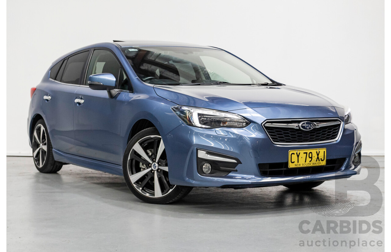 10/2017 Subaru Impreza 2.0i-S (AWD) MY18 5d Hatchback Quartz Blue Pearl 2.0L