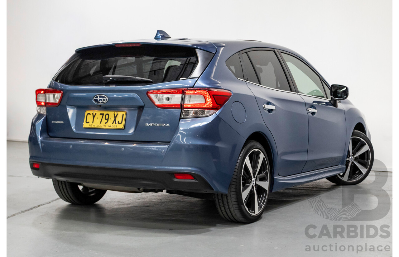 10/2017 Subaru Impreza 2.0i-S (AWD) MY18 5d Hatchback Quartz Blue Pearl 2.0L